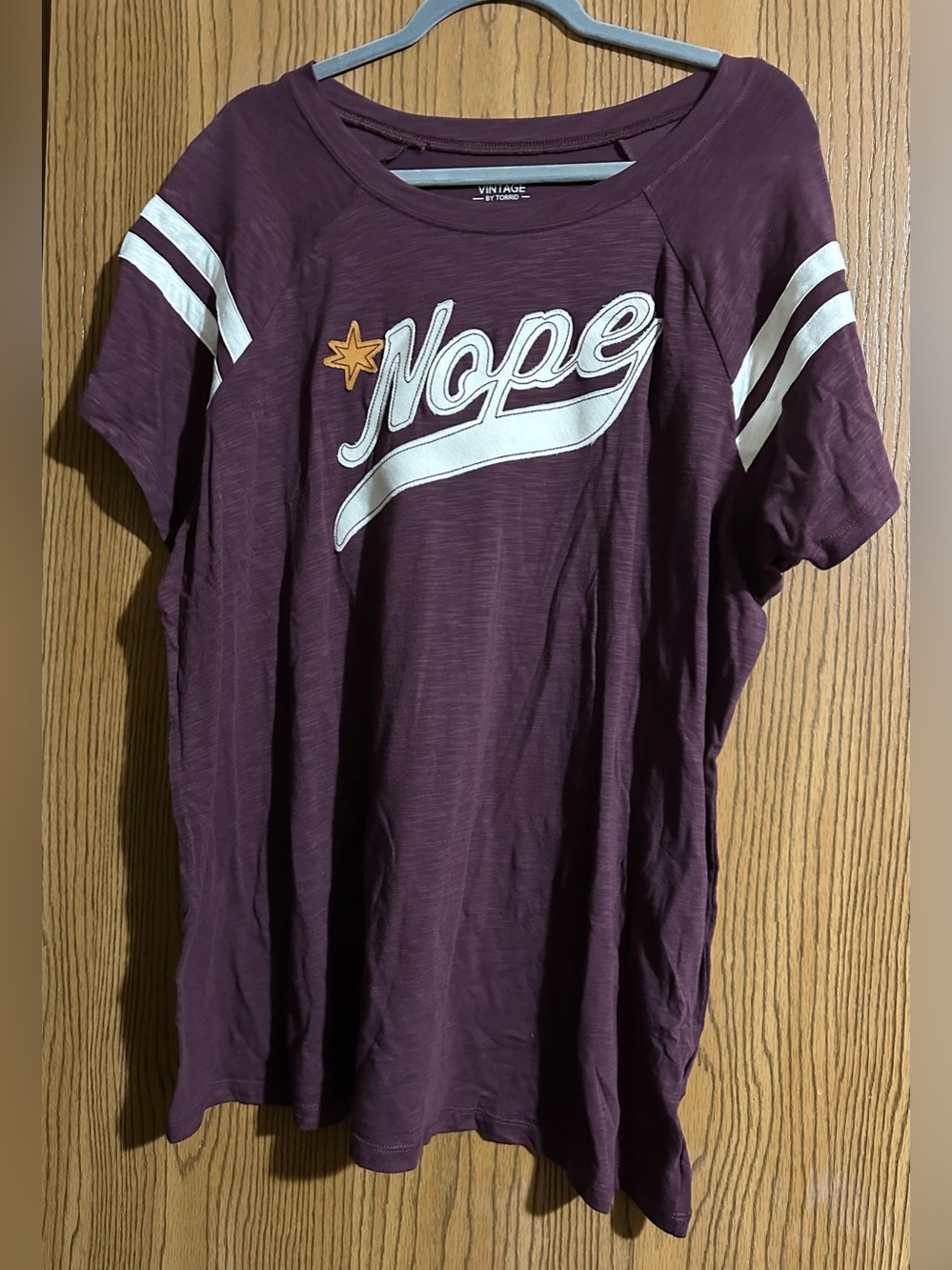 Torrid Vintage Slub Jersey Tee in Deep Plum